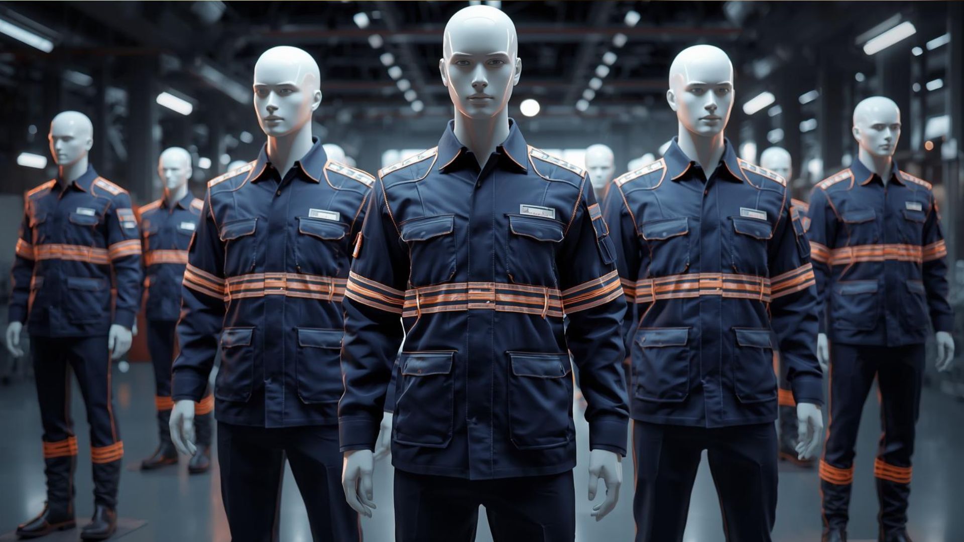 Seguridad y estilo en uniformes industriales con bordados reflectantes