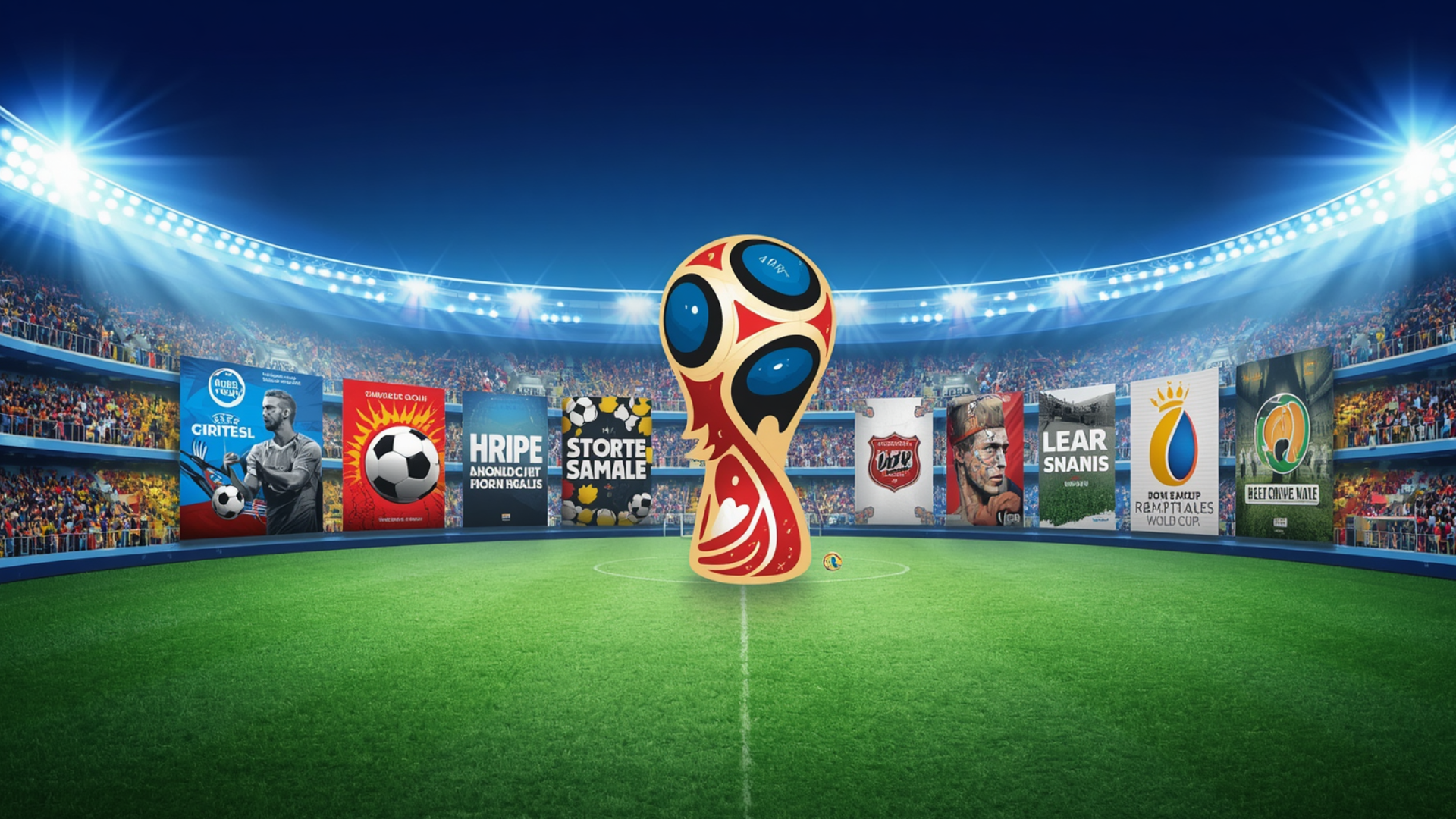 Sacar partido a frases, diseños graficos y anuncios para el mundial de futbol