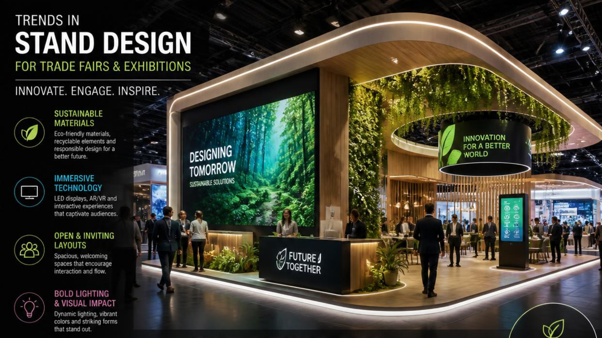 Tendencias en diseño de stands para ferias y exposiciones comerciales