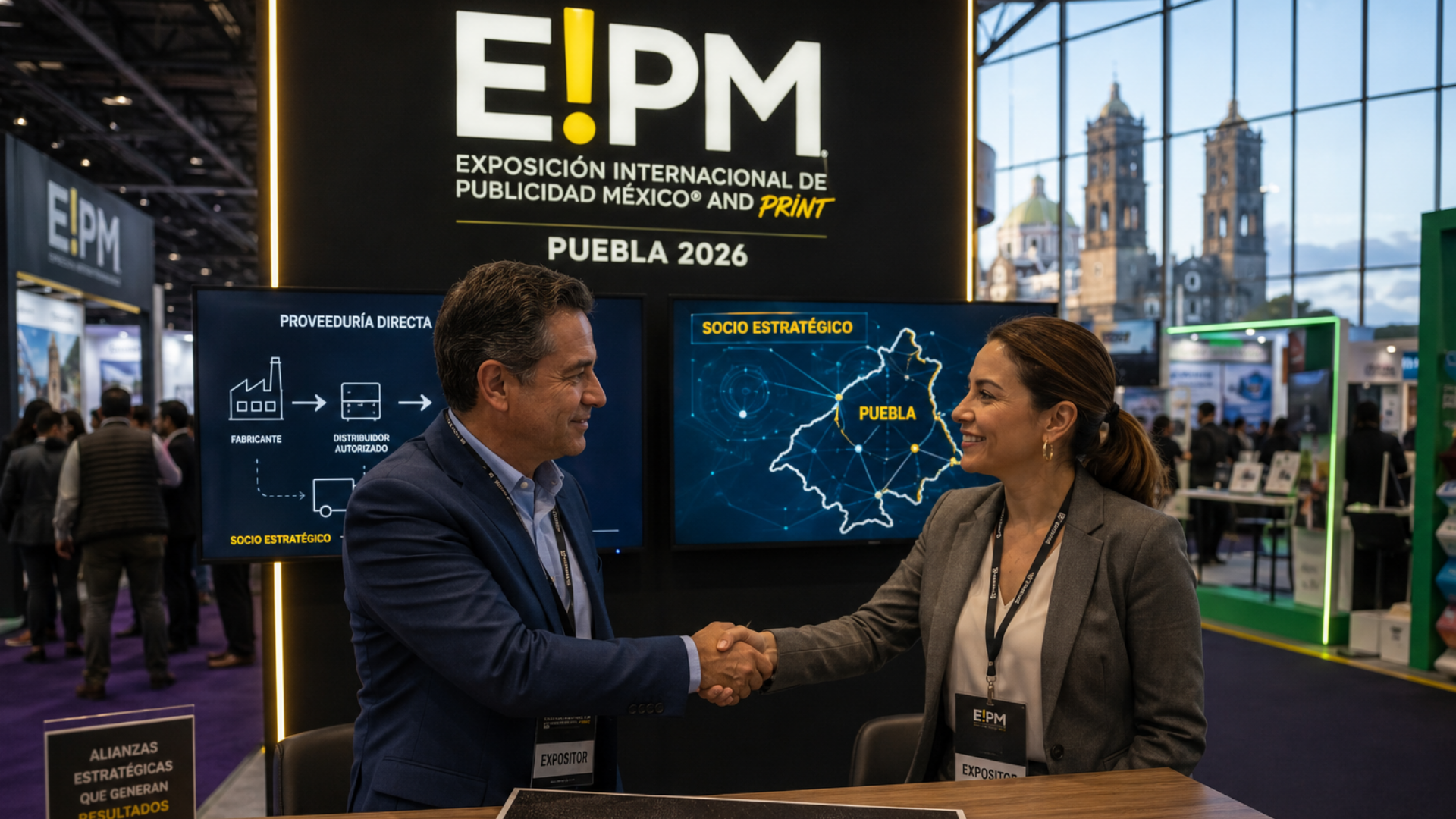 Proveeduría directa y alianzas estratégicas en la Expo Publicidad Puebla 2026