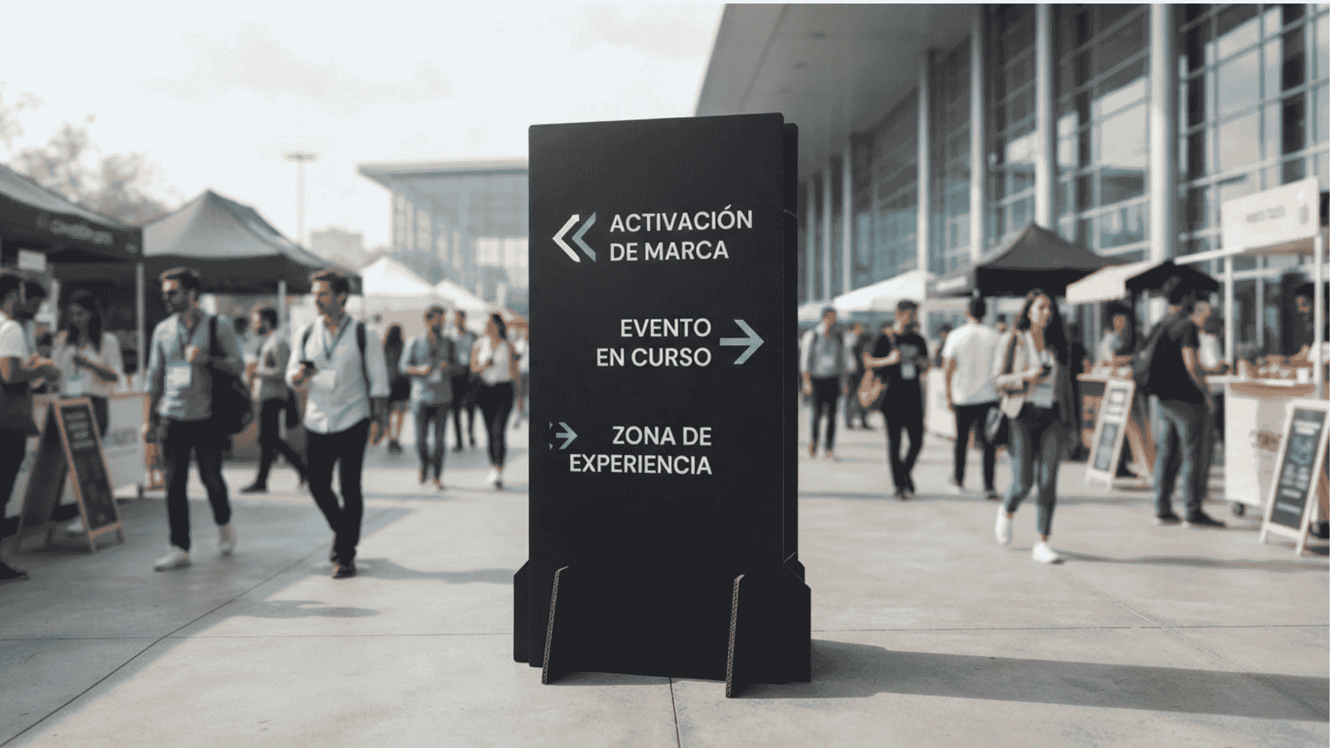 La señalética temporal para eventos y activaciones crece junto con la demanda de experiencias efímeras.
