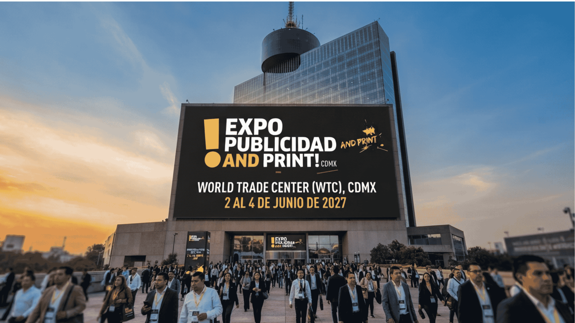 La Expo de Publicidad y Artes Gráficas de CDMX se celebrara en el WTC del 2 al 4 de Junio de 2027.