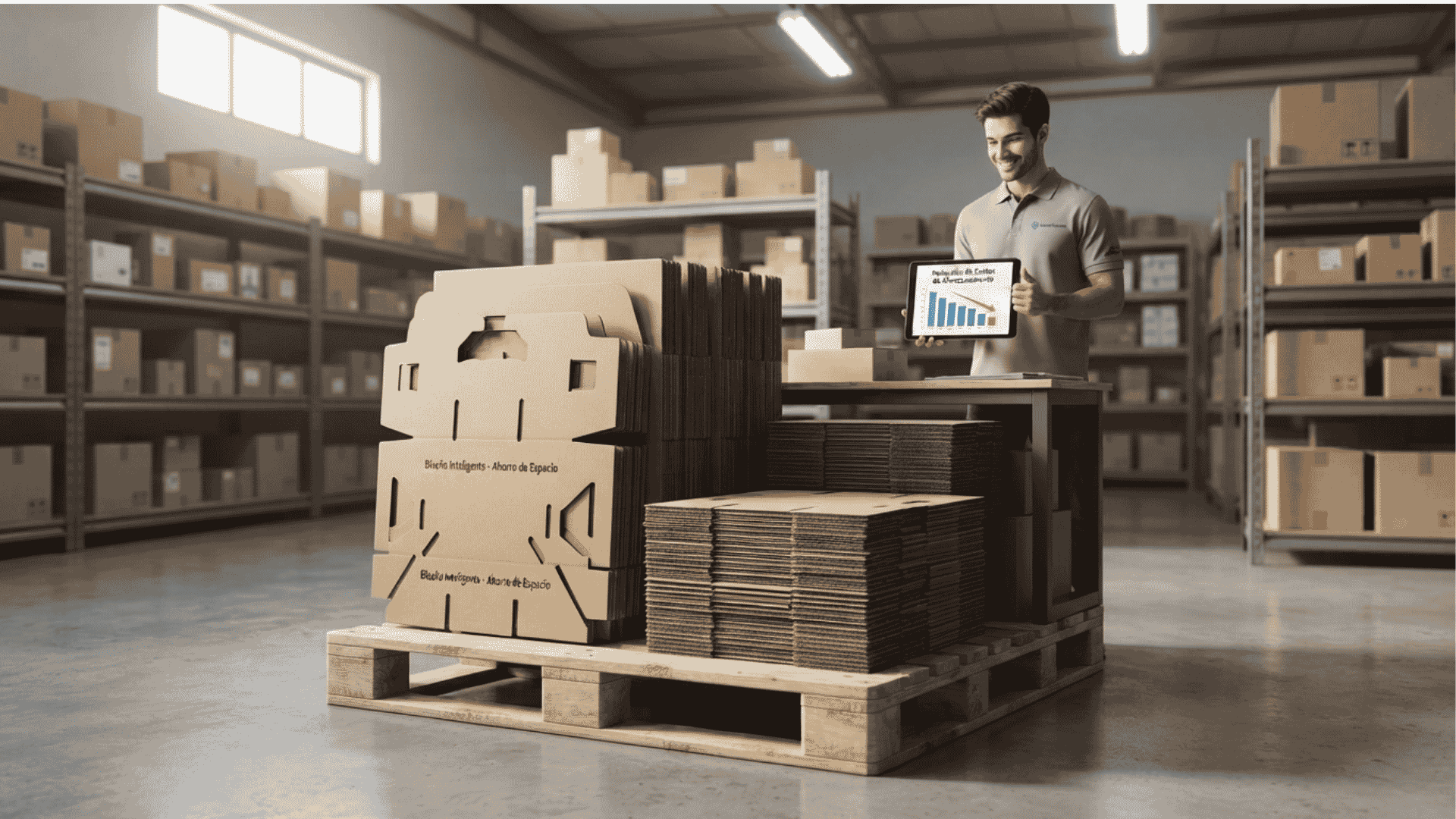 Las cajas plegables con troquel inteligente reducen costos de almacenamiento para marcas emergentes.
