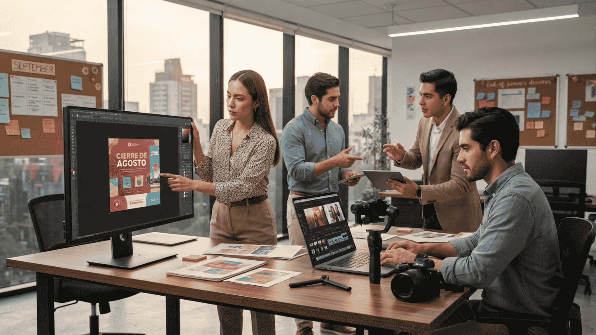 Las agencias mexicanas cierran agosto con estrategias híbridas que combinan diseño rápido en plantillas y producción audiovisual ligera para redes.